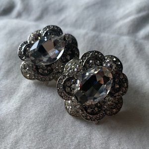 Silver clip on earrings